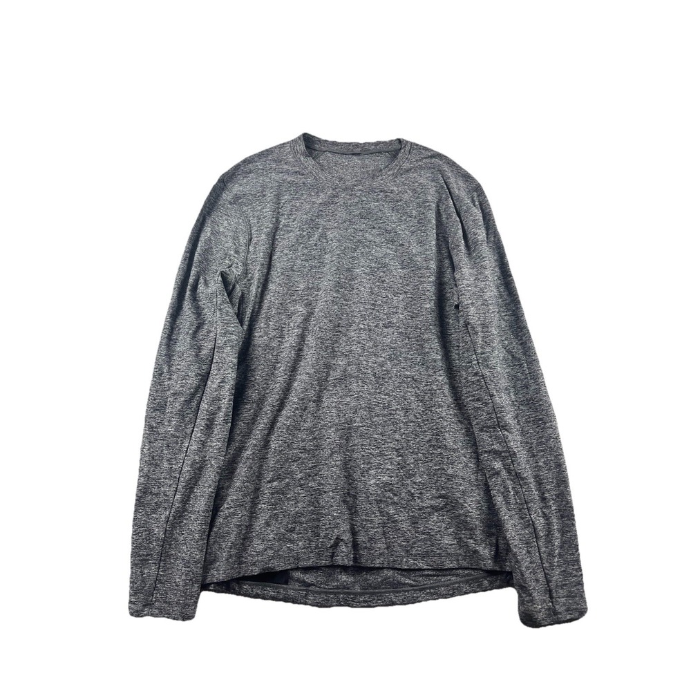 Lululemon‎ Surge Warm Long Sleeve T Shirt Heathered Gray MEN MEDIUM M3ANAS